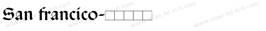 San francico字体转换